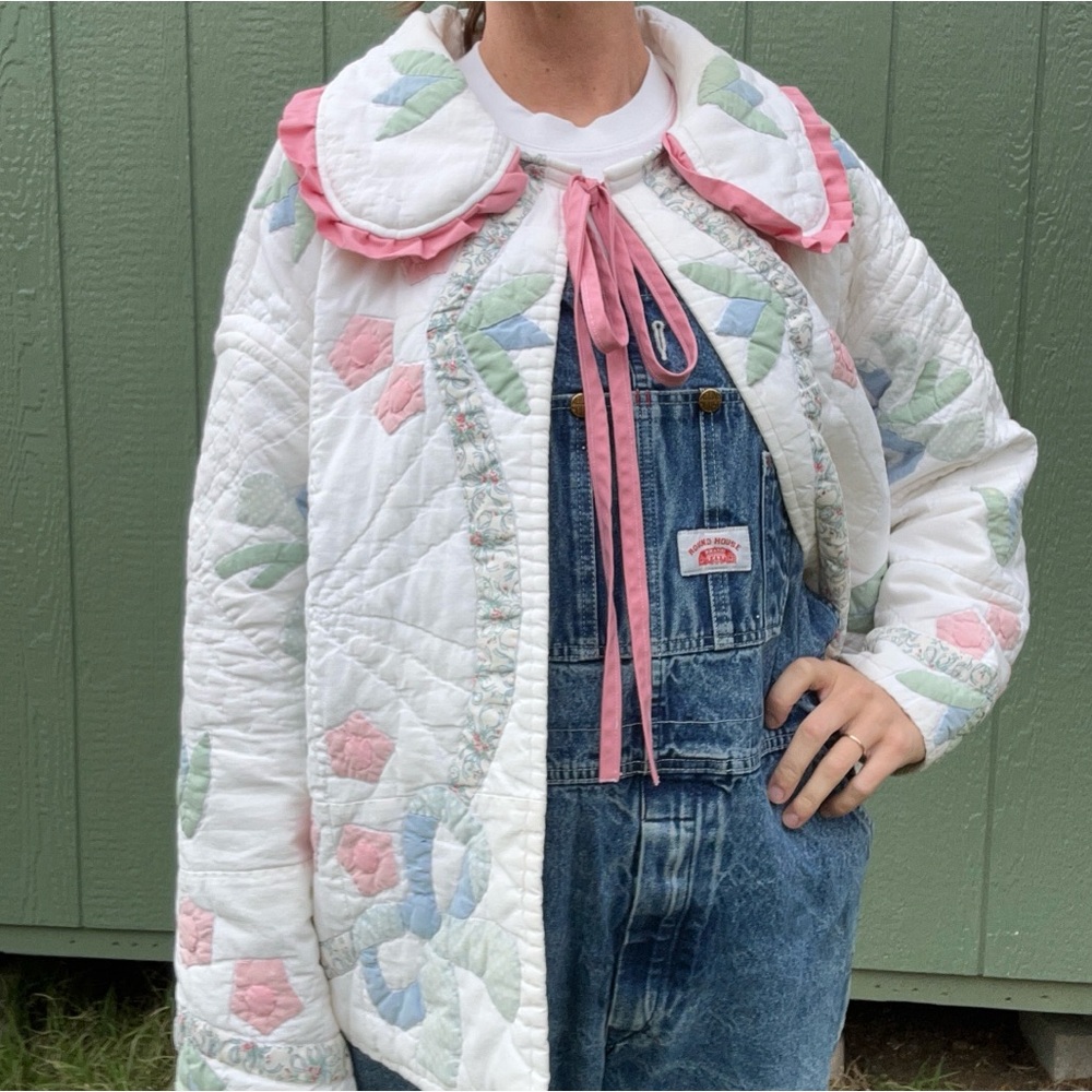 Handmade Antique Quilt Coat - Picture 2 of 10